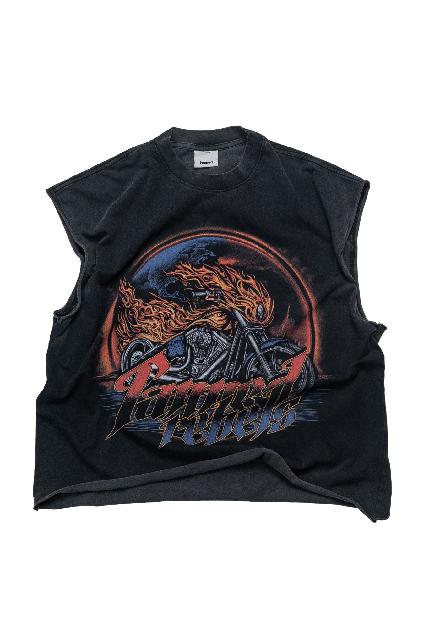 Rebels Signature Box Cut Tank – Vintage Black