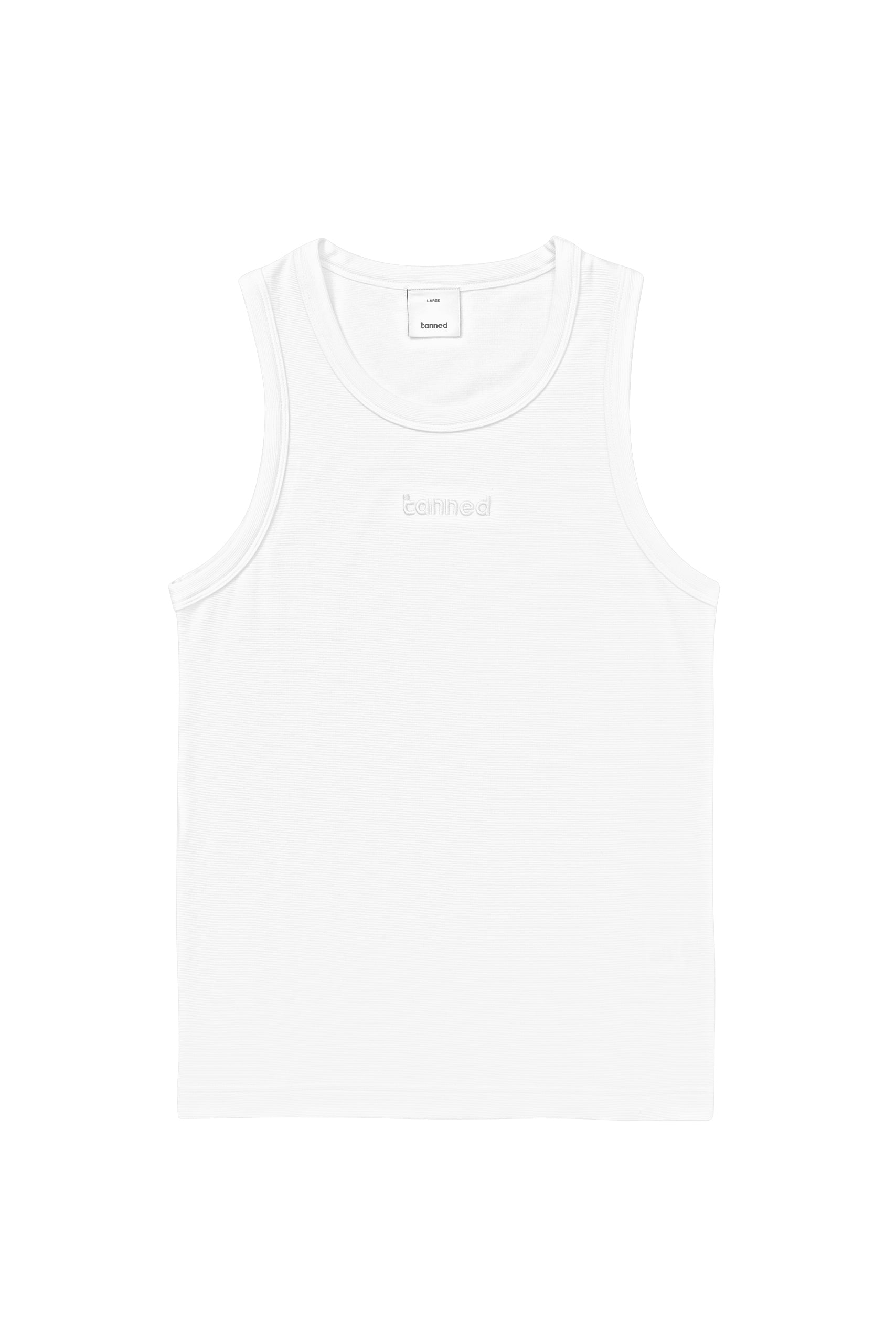 Embroidered Tank Top - White