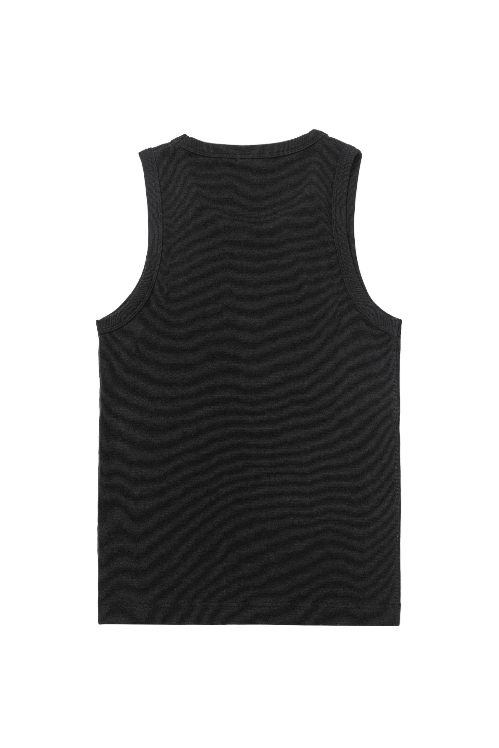 Embroidered Tank Top - Black