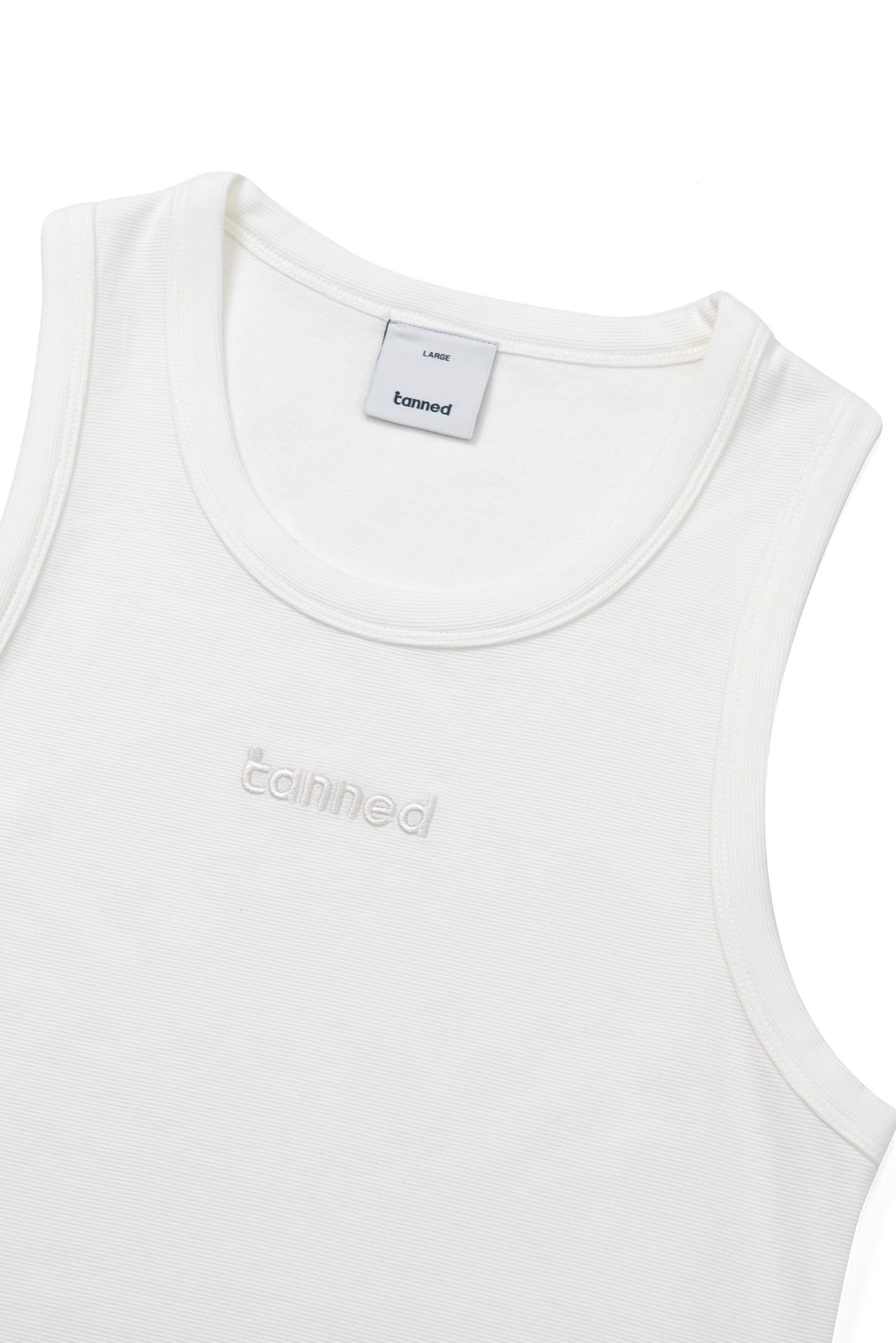 Embroidered Tank Top - White