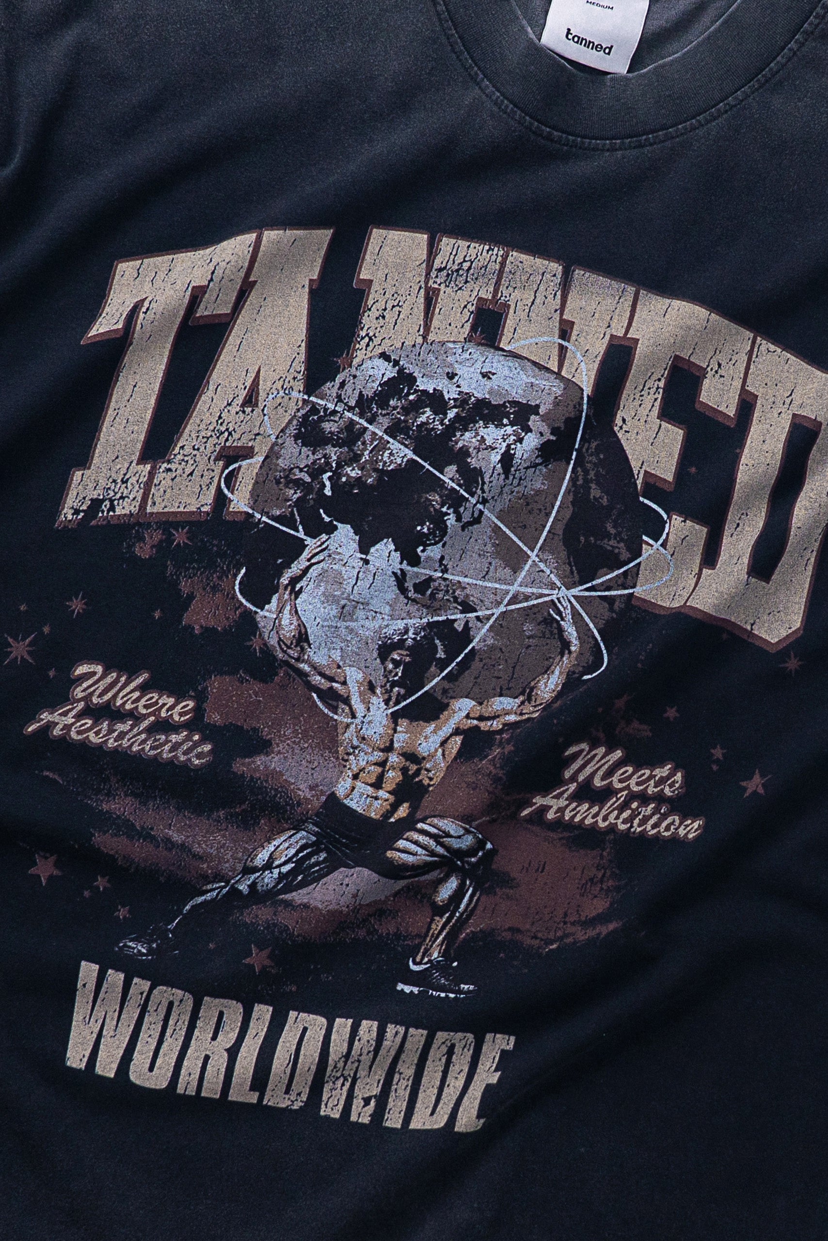 Global Gains Tee - Vintage Black