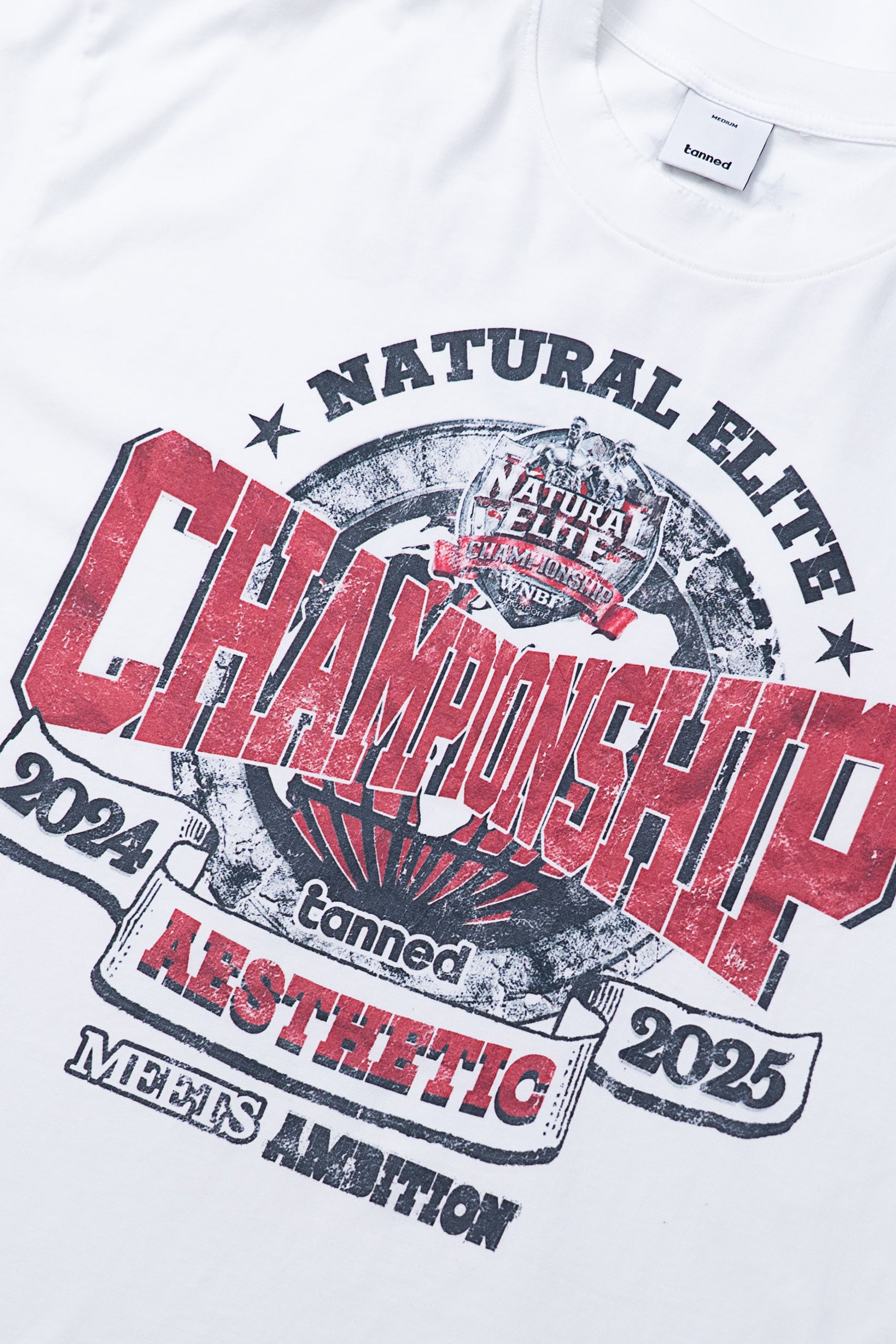 WNBF Singapore Heritage Tee - Washed White