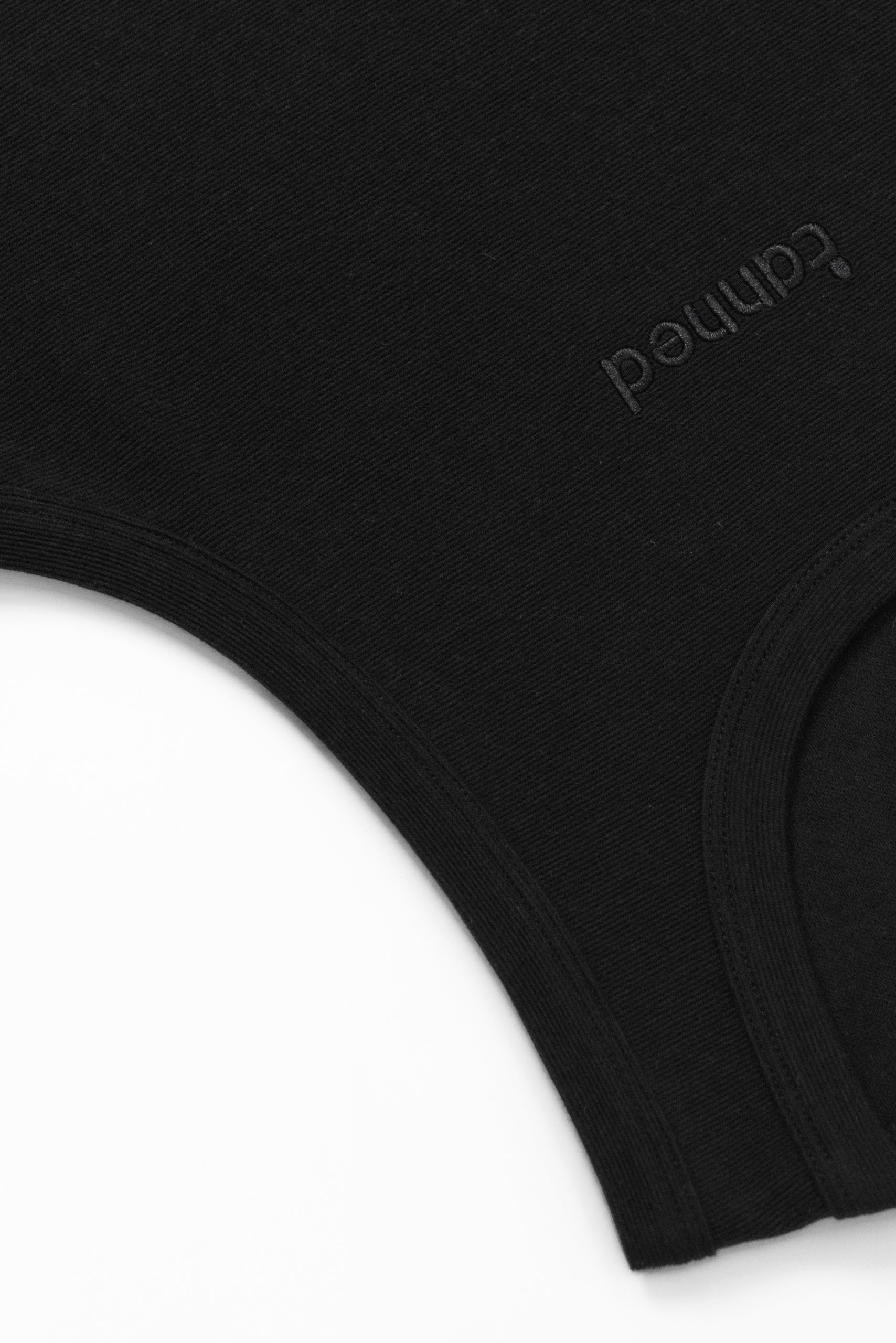 Embroidered Tank Top - Black