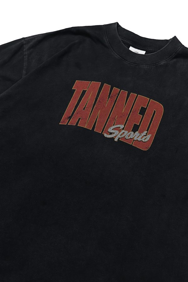 Sports Game Aesthetic Lifting Tee – Faded Black