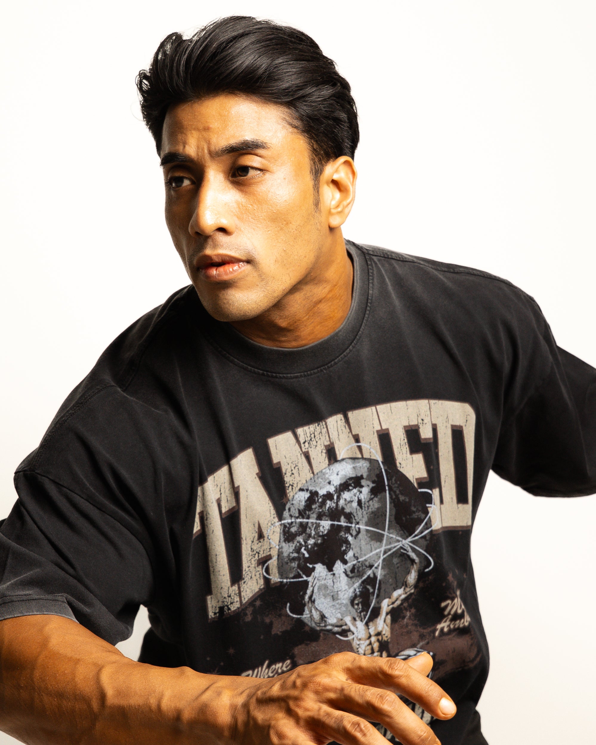 Global Gains Tee - Vintage Black