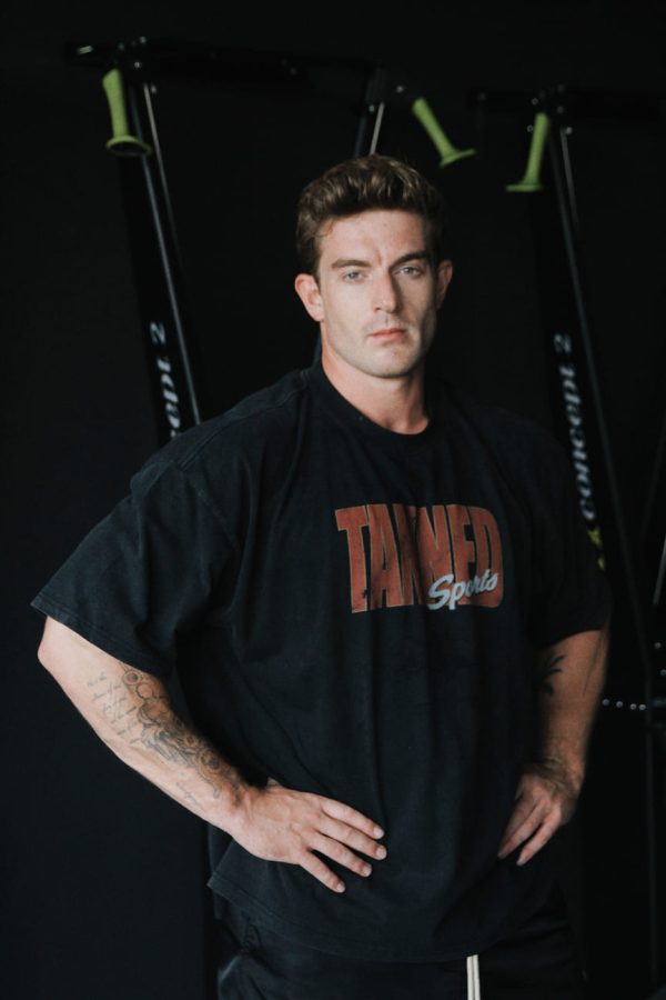 Sports Game Aesthetic Lifting Tee – Faded Black