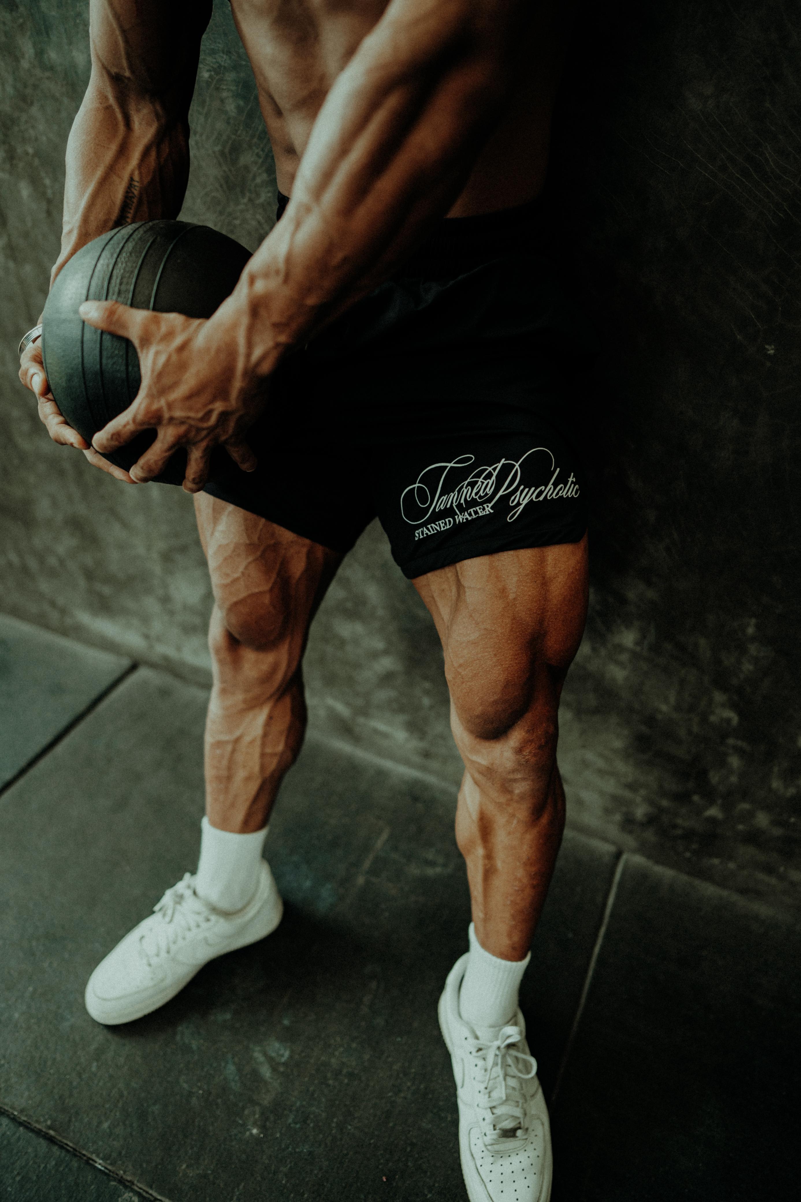 Psychotic Stained Water Training Shorts – Black