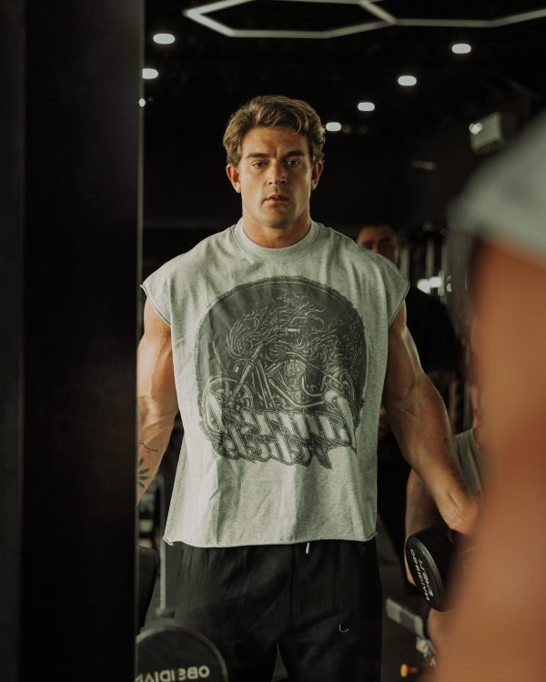 Rebels Signature Box Cut Tank – Grey Marl