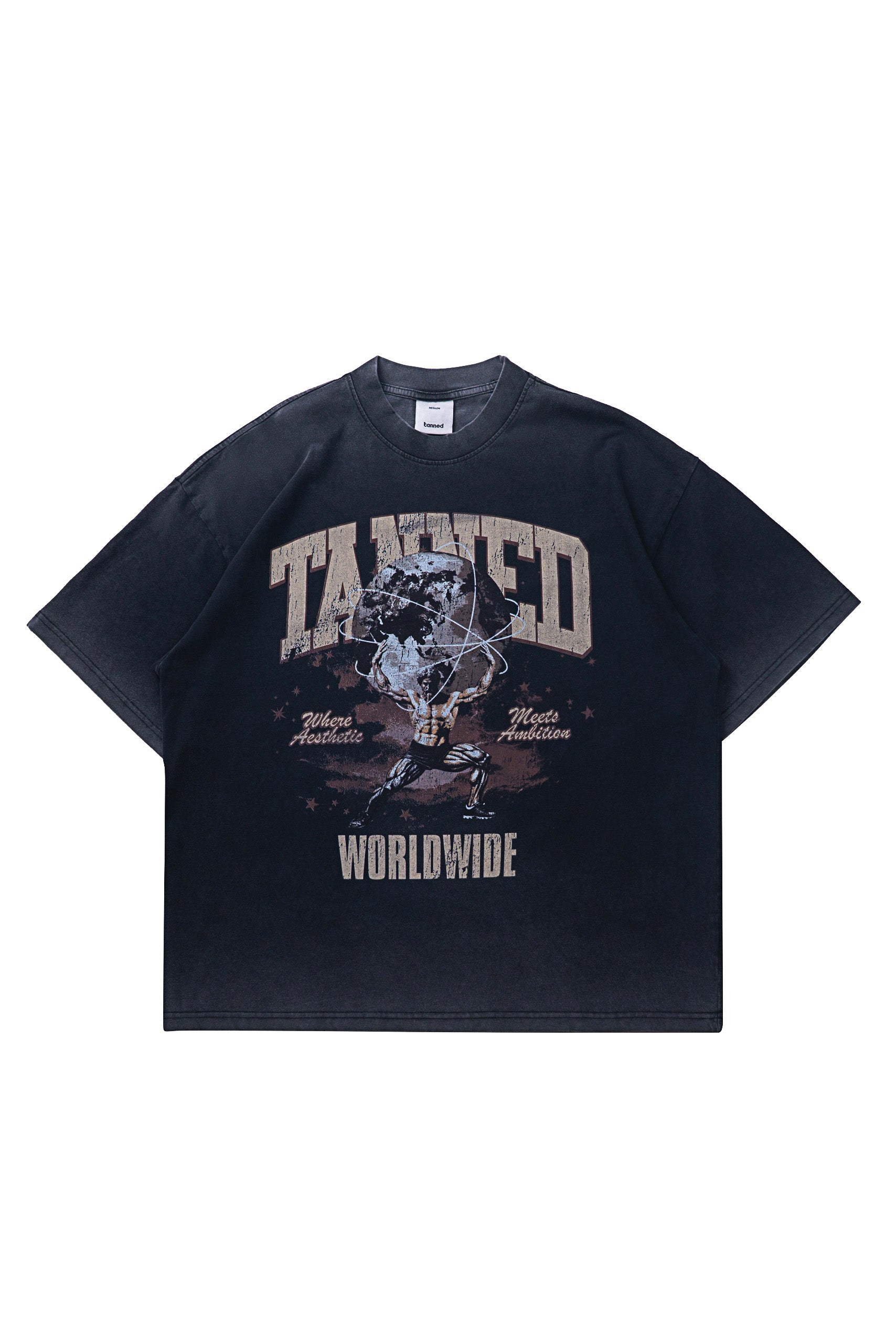 Global Gains Tee - Vintage Black