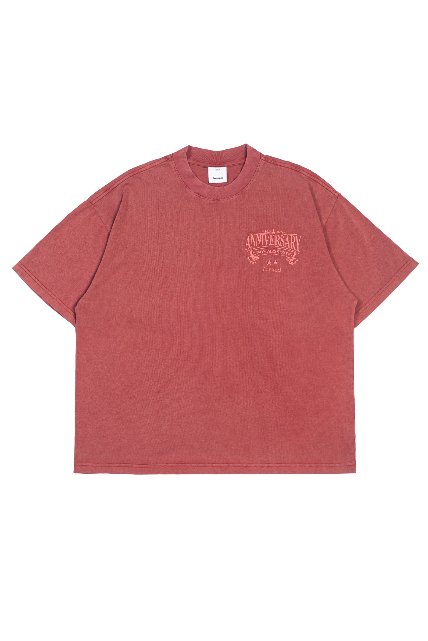 2 Years Strong Embroidered Patch Work Tee
