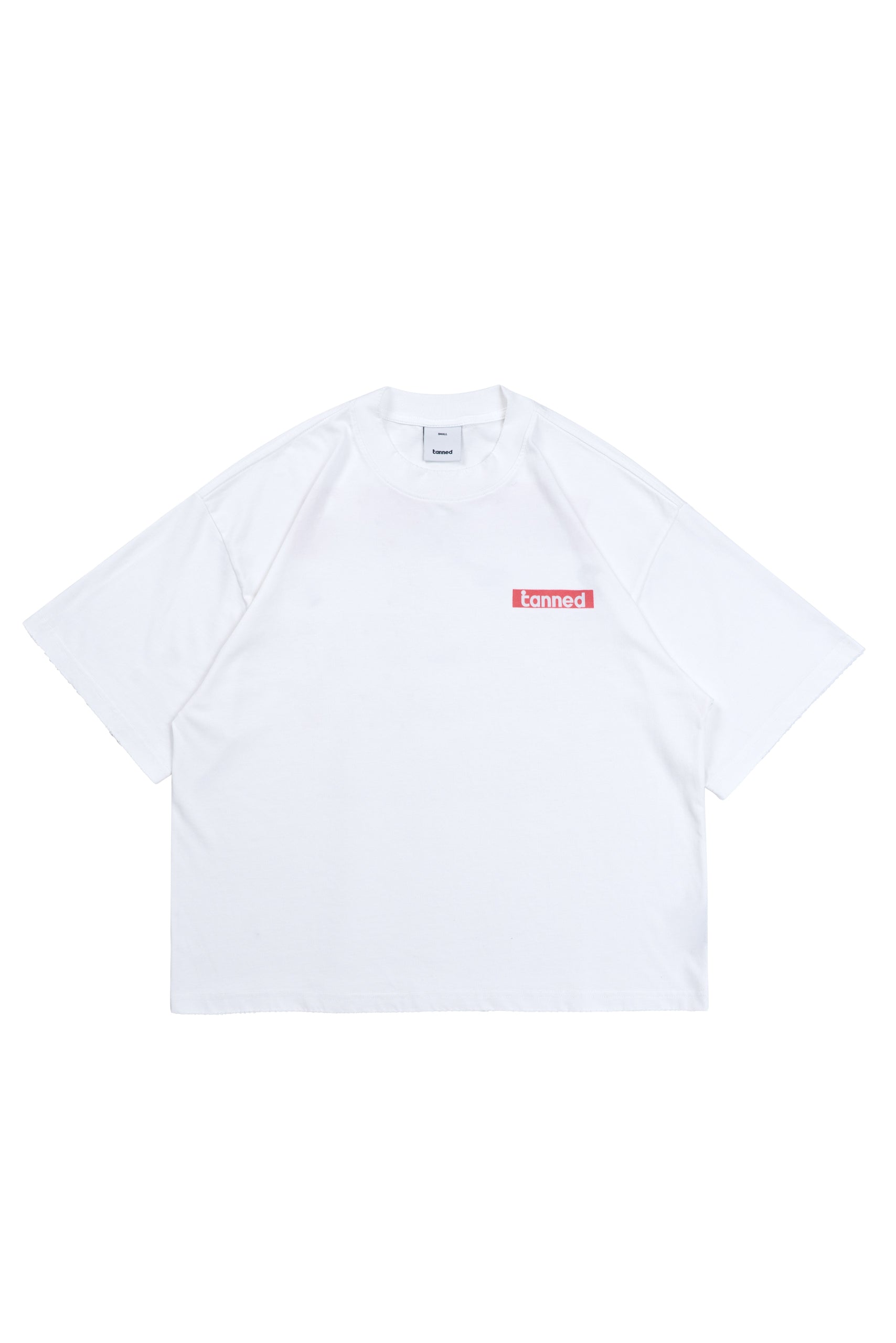 World Tour Tee (Cropped) - Washed White