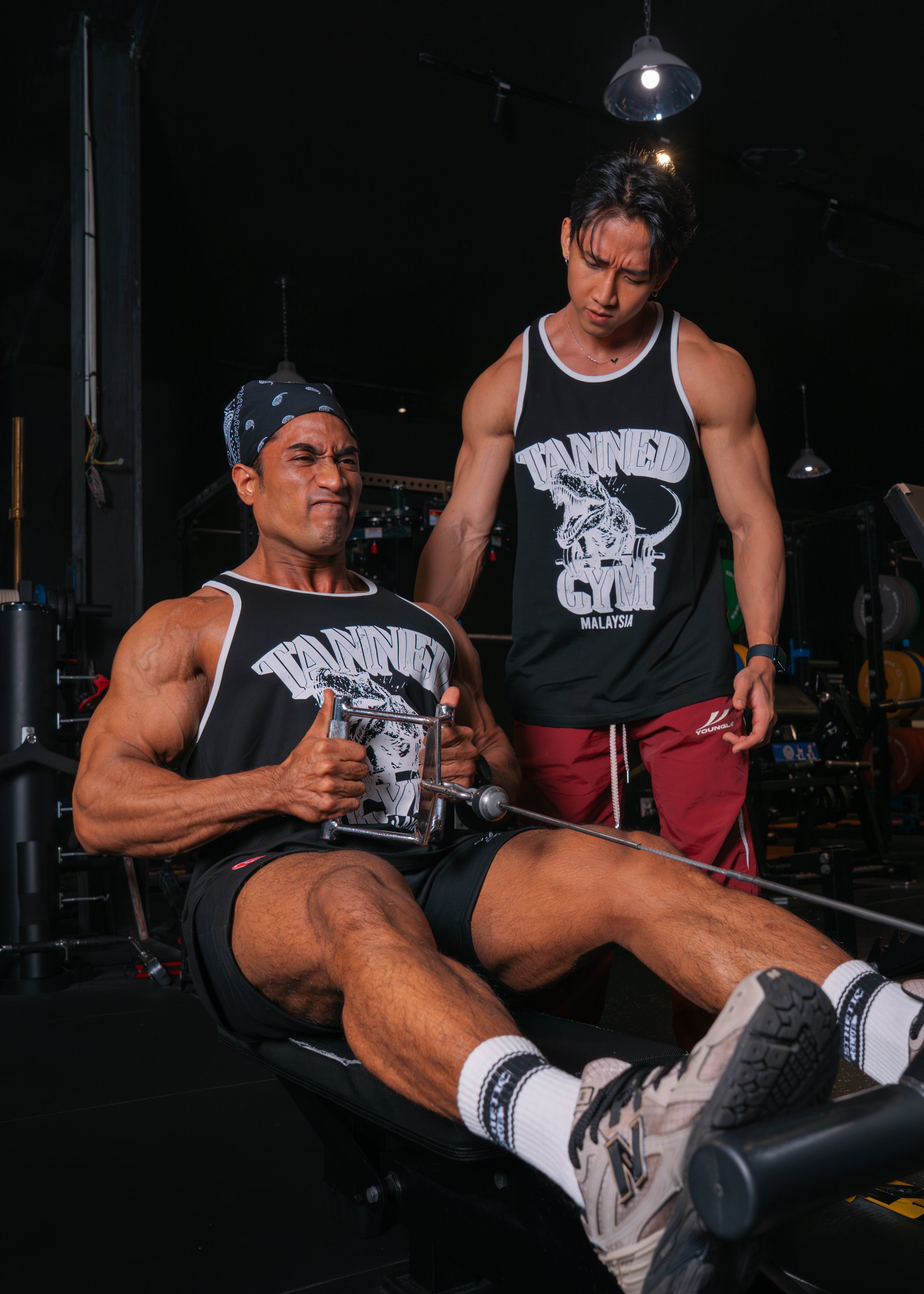 2 Years Strong TANNED GYM Retro Tank Top