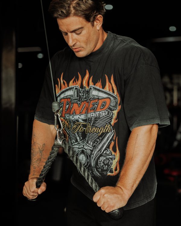 Rebels Road To Strength Tee – Vintage Black